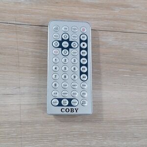 Coby Replacement Remote Control Silver for DVD Media Player Compact Design